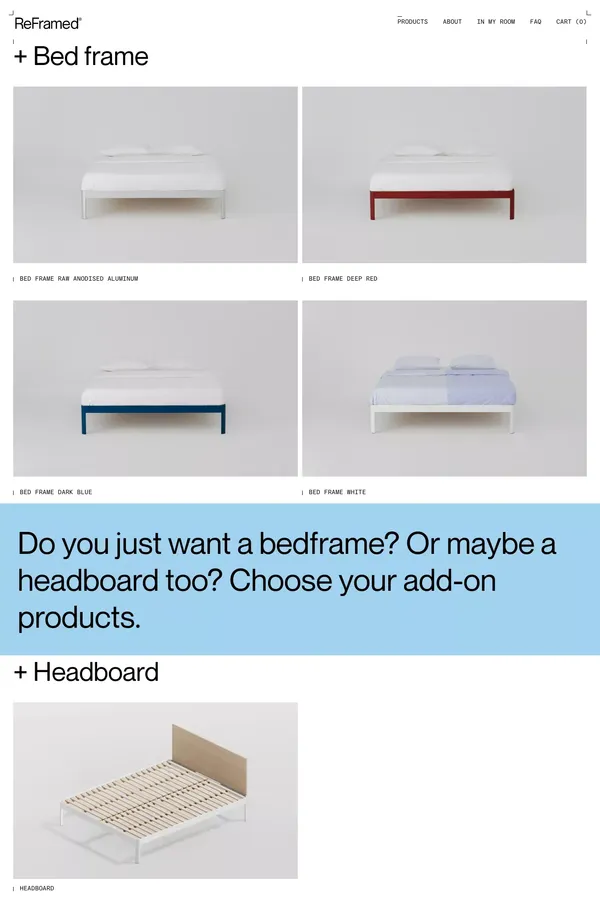 Product Overview – ReFramed - Product listing design inspiration