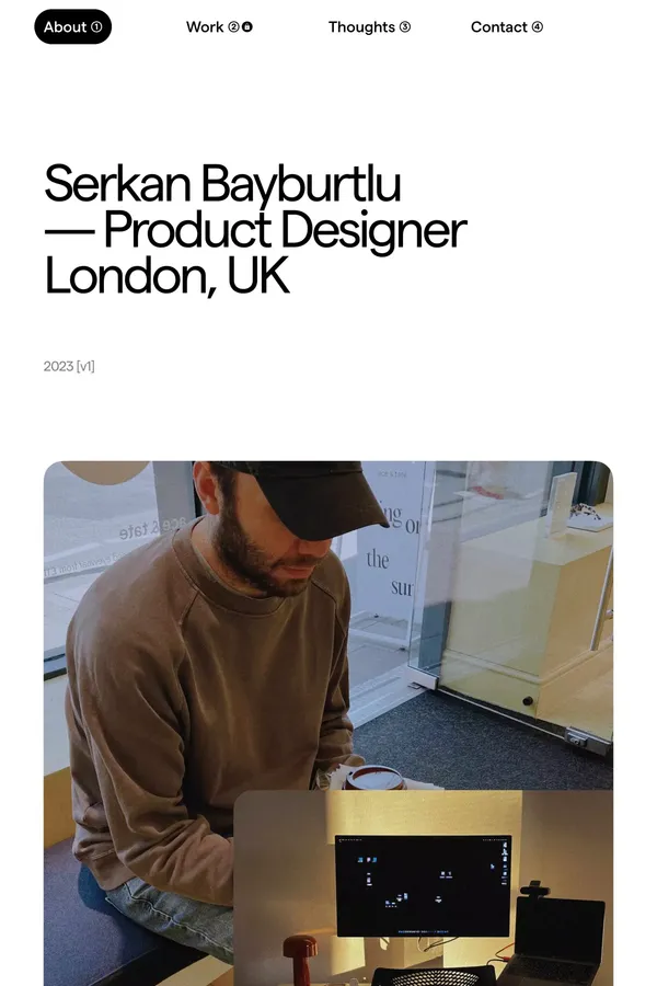 Serkan Bayburtlu, Product Designer - Portfolio design inspiration