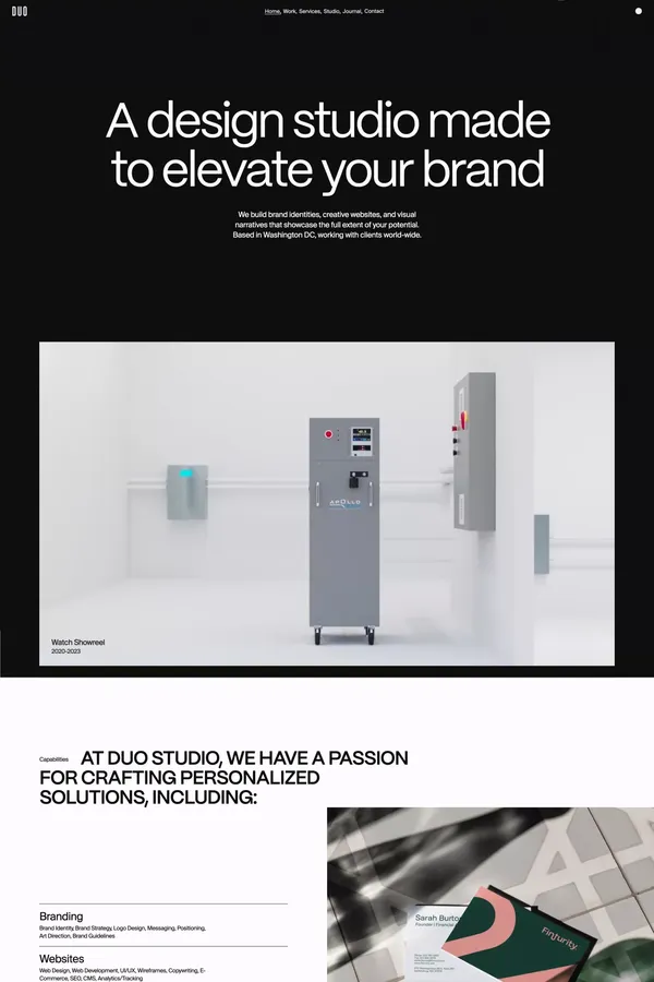 Duo Studio — A Digital Design Studio in Washington DC - Portfolio design inspiration