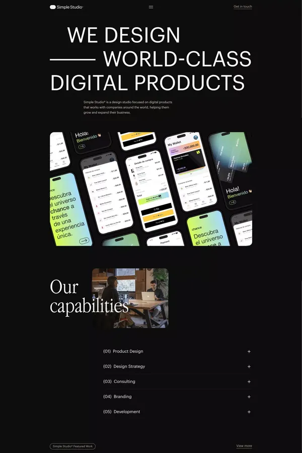 Simple Studio - Digital Design Agency - Portfolio design inspiration