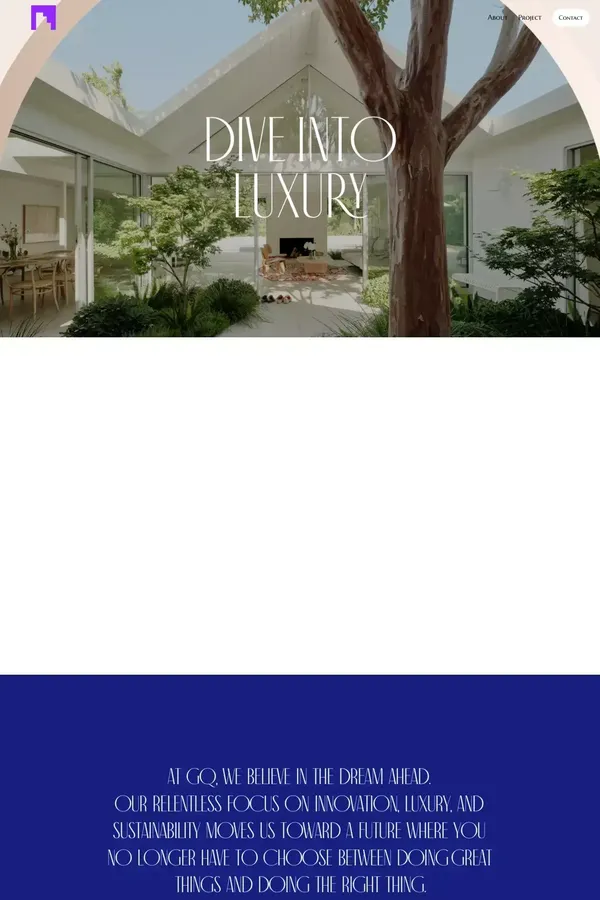 GQ - A Premium Interior Firm Portfolio in Framer