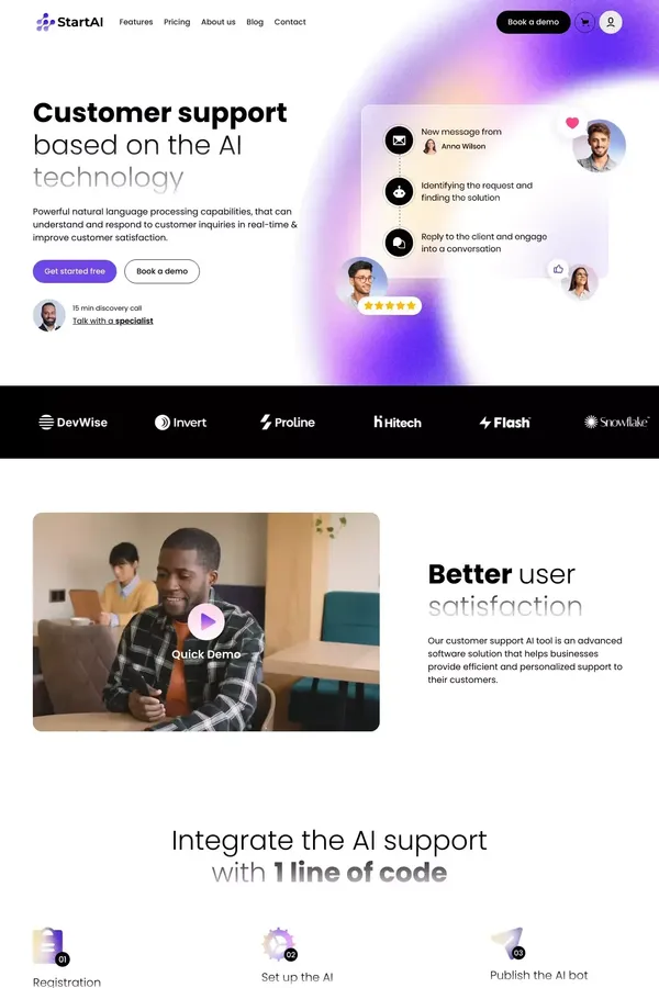 StartAI - Webflow Ecommerce Website Template - Template design inspiration