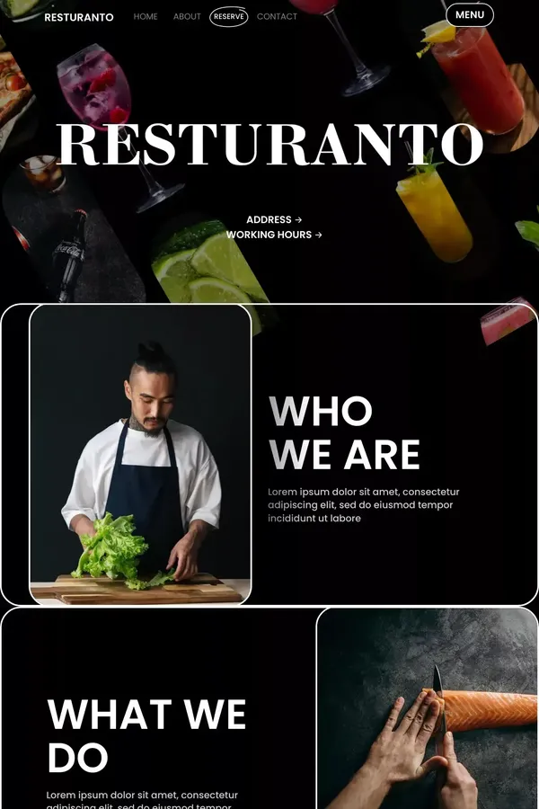 Resturanto- Webflow HTML Website Template