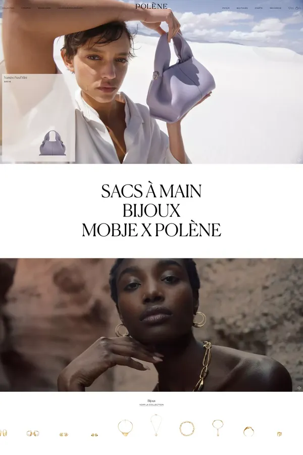 Polène - Maison de Maroquinerie Parisienne | E-shop - Ecommerce design inspiration