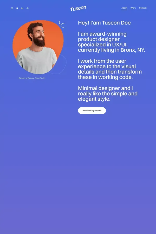 Tuscon - Webflow Ecommerce website template - Template design inspiration