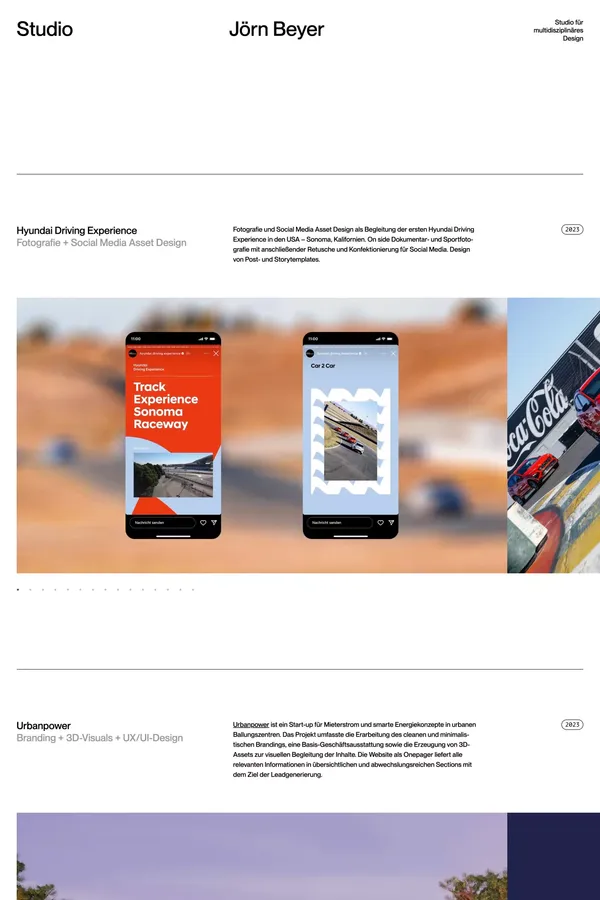 Studio Jörn Beyer – Studio für multidisziplinäres Design - Portfolio design inspiration