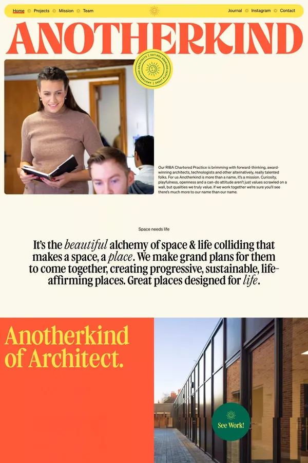 Home | AnotherKind Architects - Portfolio design inspiration