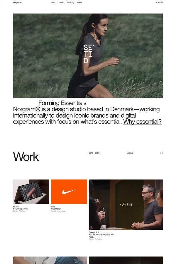 Norgram - Portfolio design inspiration