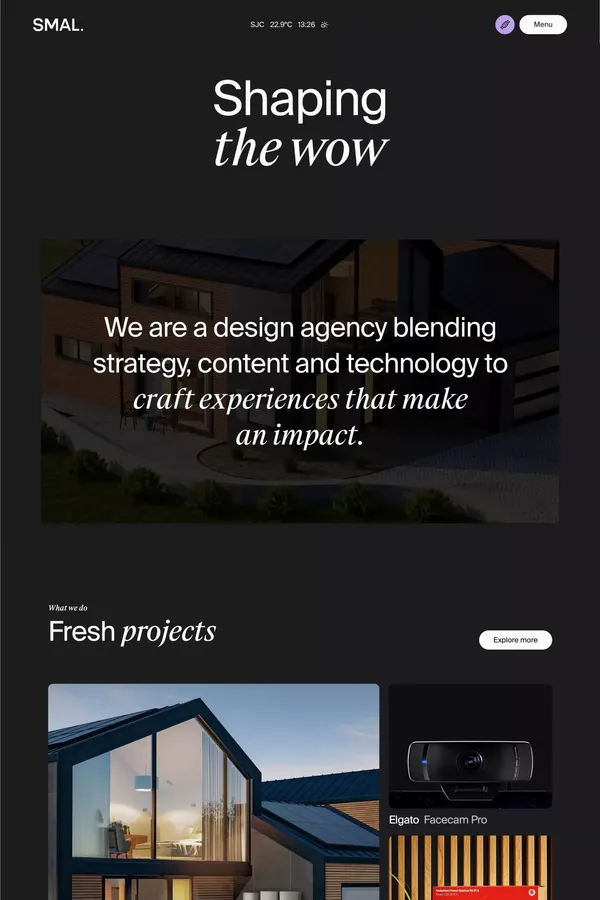 We are SMAL - Portfolio design inspiration
