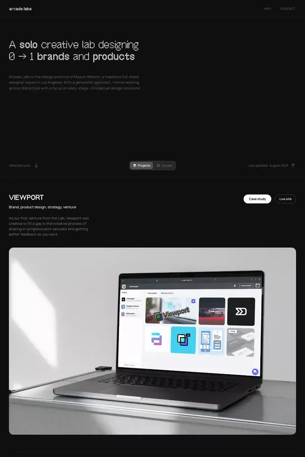 Arcade Labs | Freelance Product Desiger | Design for Startups