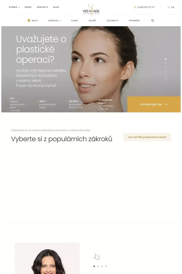 Klinika estetickÃ© medicÃ­ny a plastickÃ© chirurgie YES VISAGE
