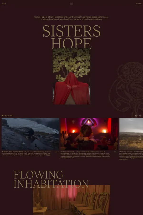 SISTERS HOPE - Portfolio design inspiration