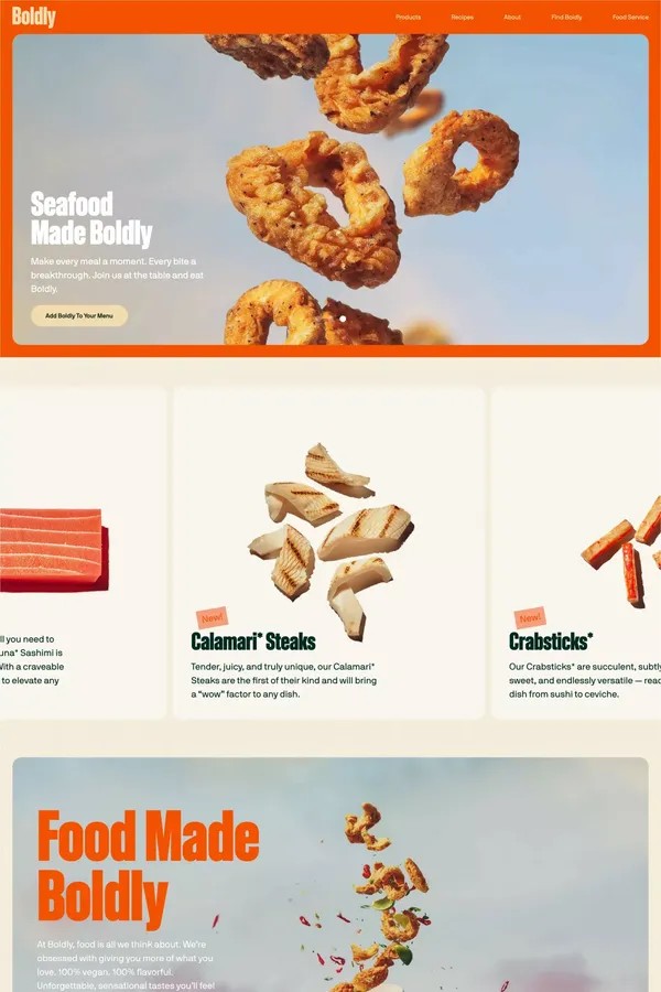 Boldly - Landing design inspiration