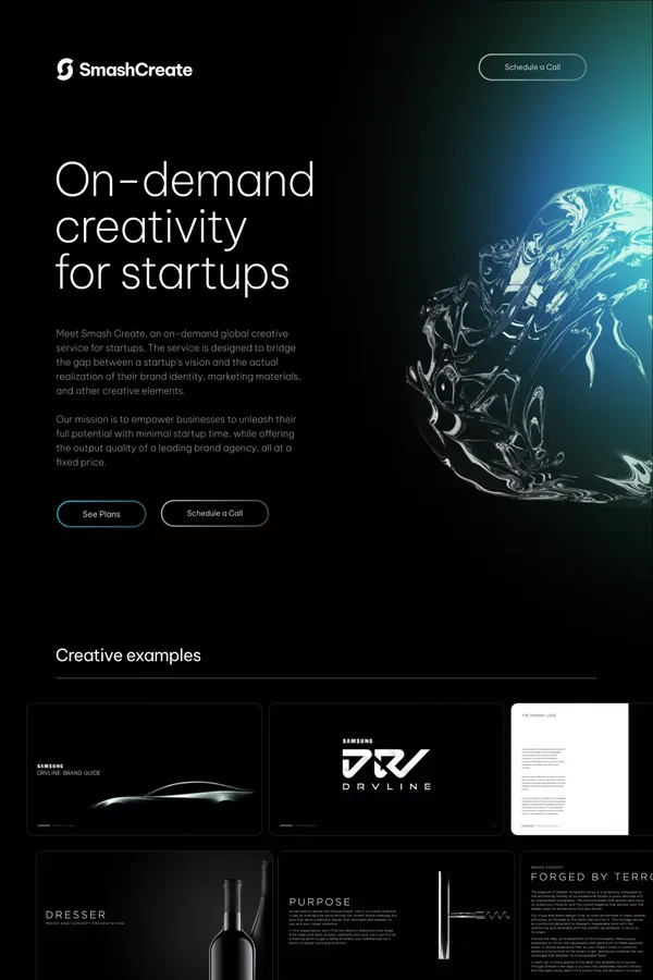SmashCreate: On-demand creativity for startups