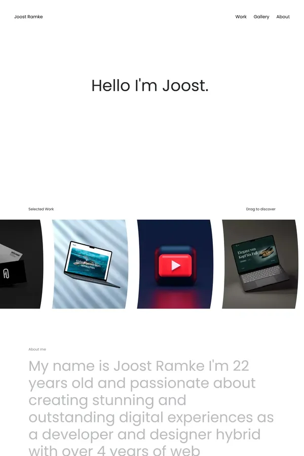 Joost Ramke - Developer, Designer & Photographer