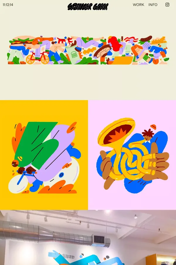 Spencer Gabor - Portfolio design inspiration
