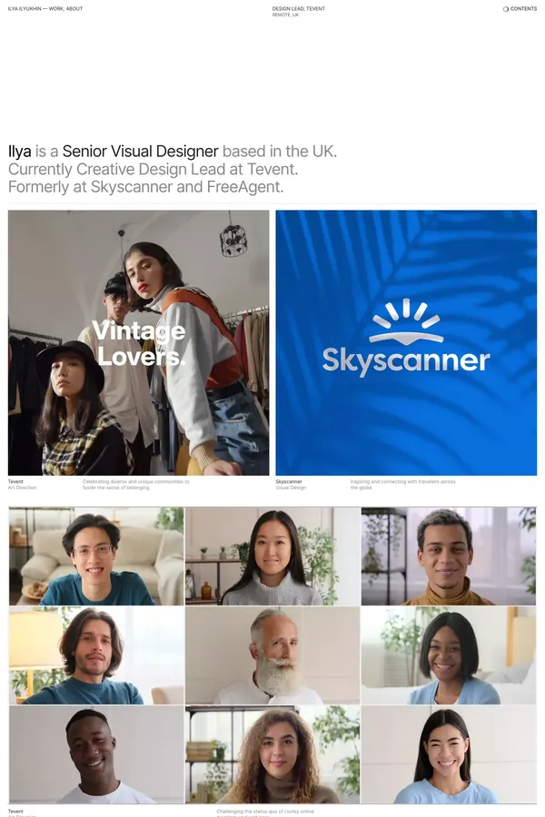 Ilya - Senior Designer - Portfolio design inspiration