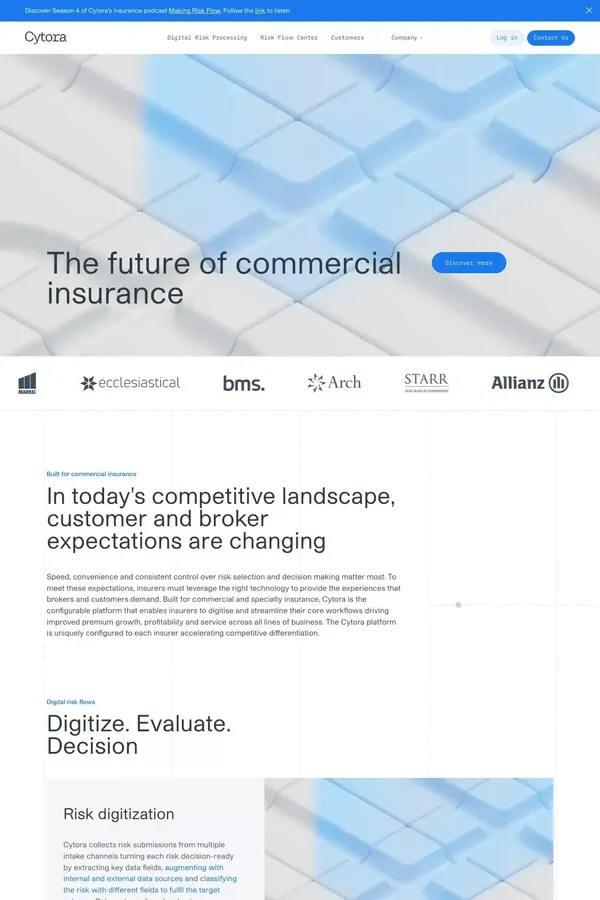Powering the new era of digital insurance - Portfolio design inspiration