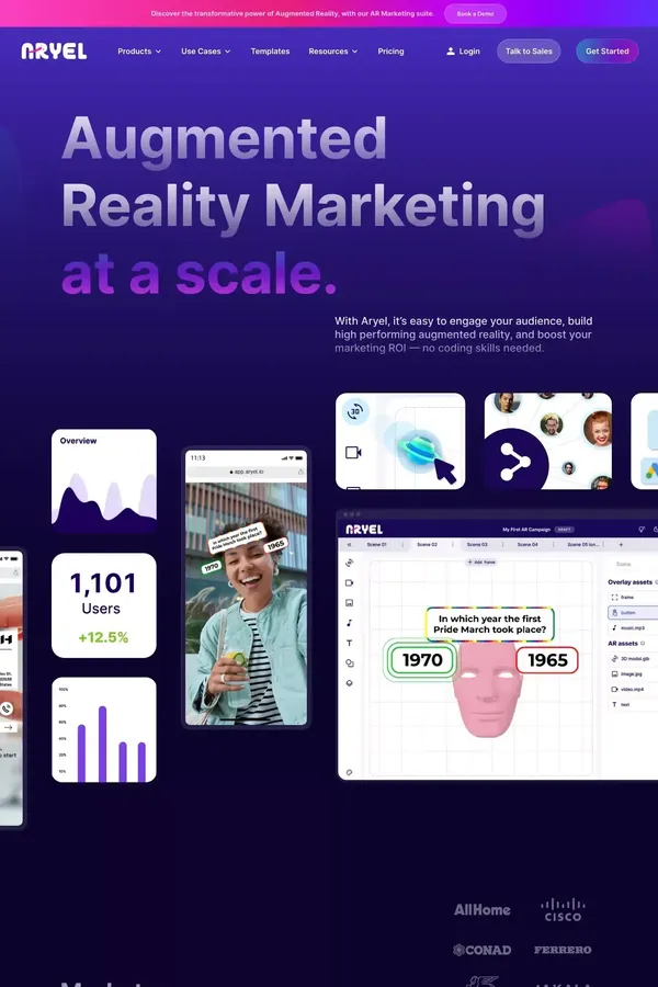 Aryel | Augmented Reality Marketing at a scale.