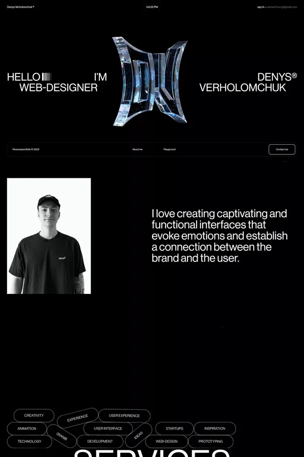 Verholomchuk - Portfolio design inspiration