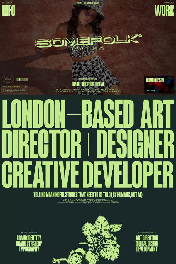 Somefolk® Digital Goods | Web Design & Development - Portfolio design inspiration