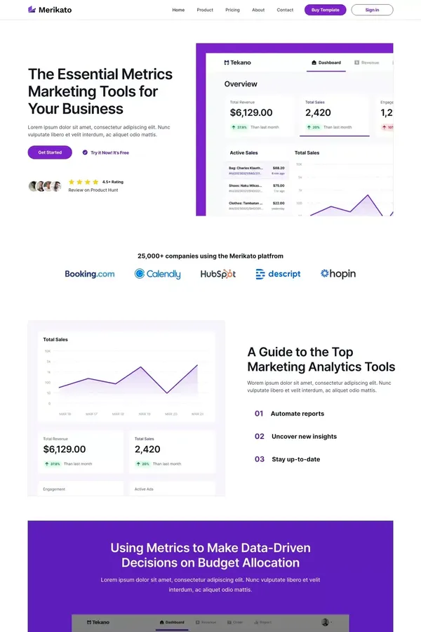 Merikato - Webflow HTML website template