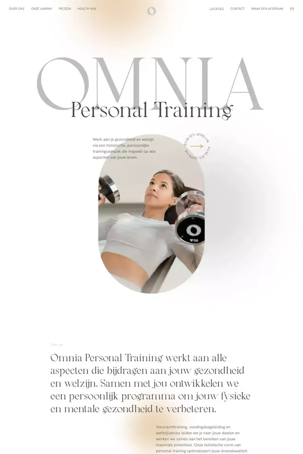 Personal Trainer Amsterdam | Alle aspecten voor jouw welzijn - Landing design inspiration