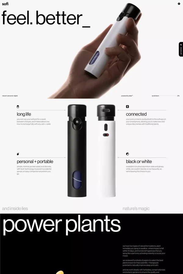 sofi - Landing design inspiration