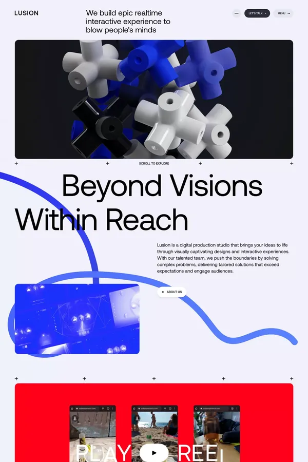 Lusion - Realise Your Creative Ideas - Portfolio design inspiration