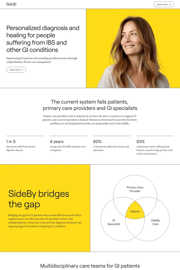 SideBy Care | Virtual GI Care Teams