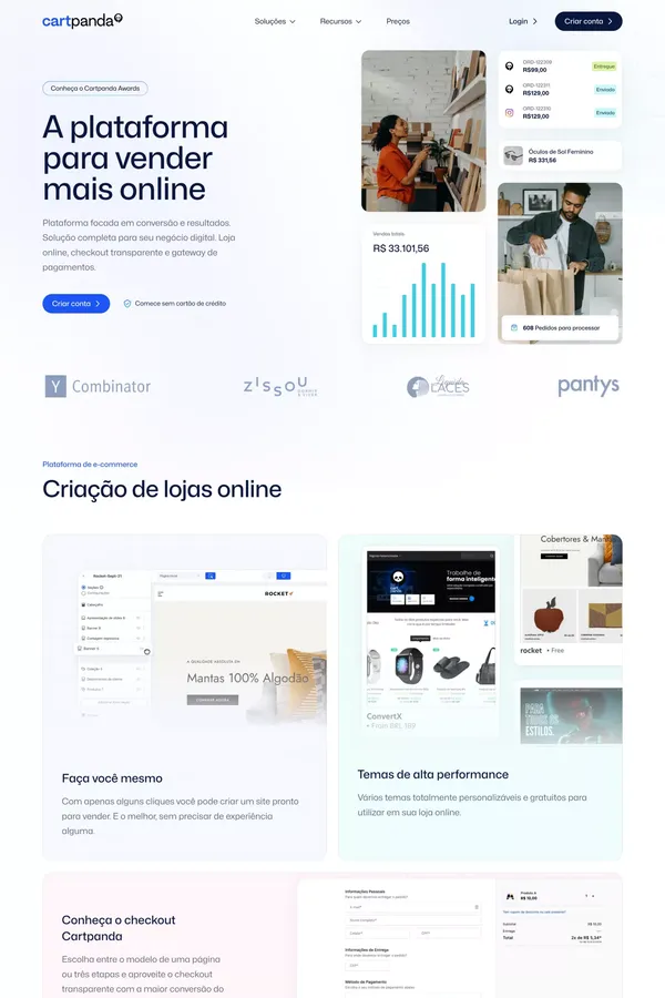 Cartpanda - Landing design inspiration