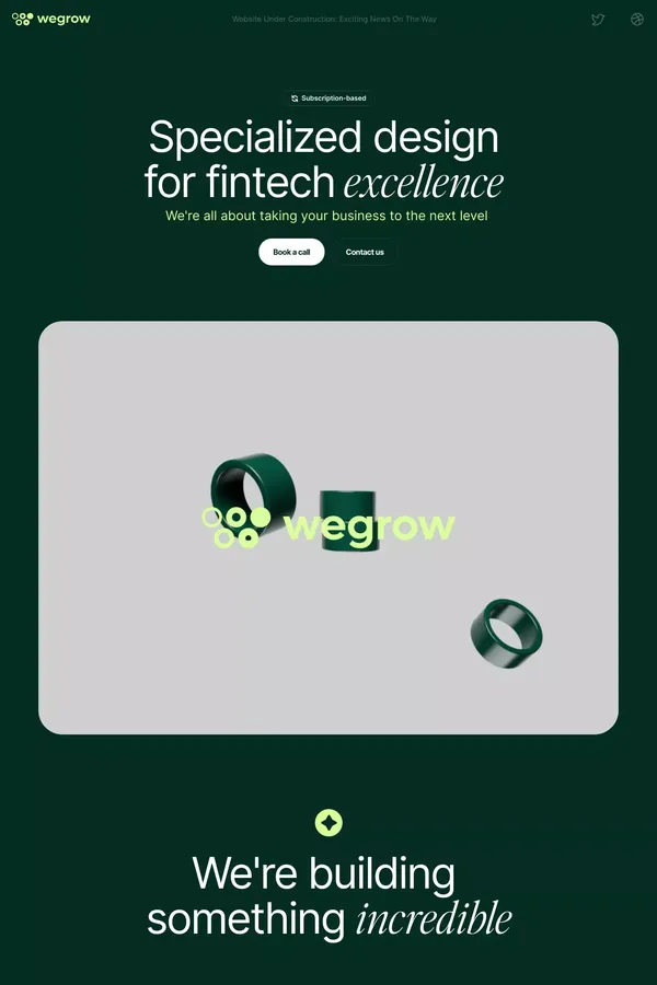 Wegrow - Portfolio design inspiration