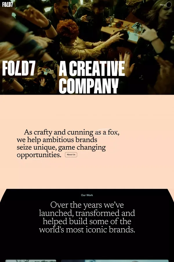 fold7 - Portfolio design inspiration