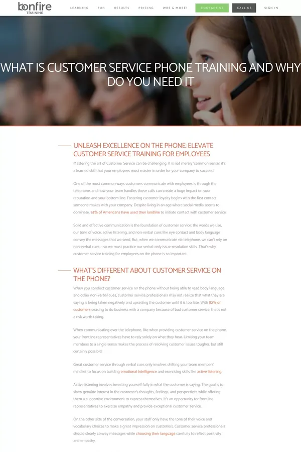 Customer Service on the Phone | Customer Service Training for Employees - website design inspiration