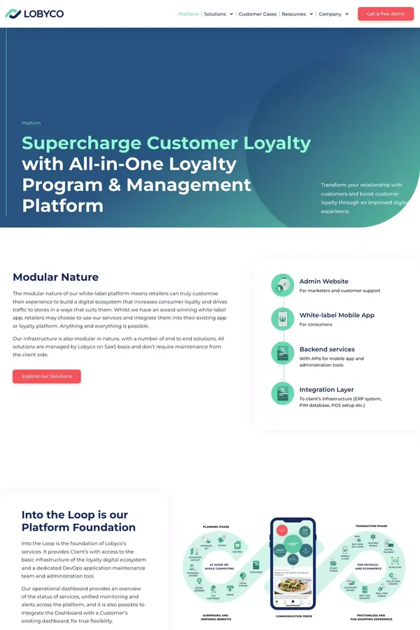 Customer Loyalty platform - Loyalty Program & Loyalty Management Platform - website design inspiration
