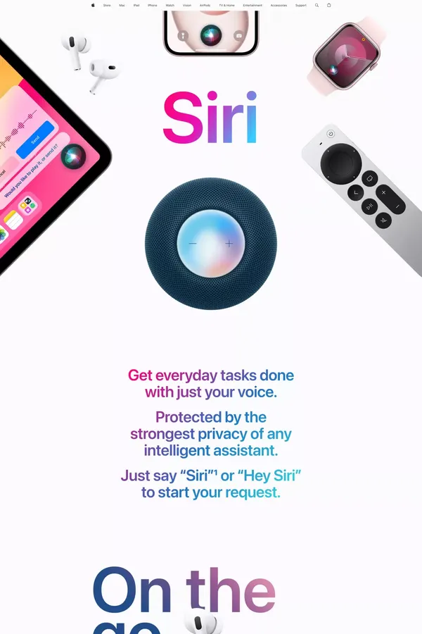 Siri - Apple - Landing design inspiration