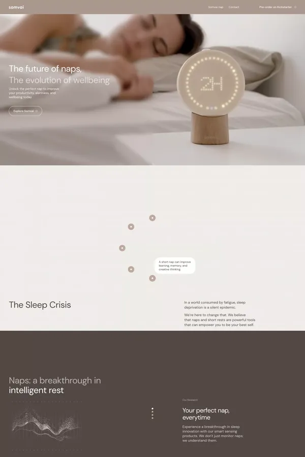 Somvai - Landing design inspiration