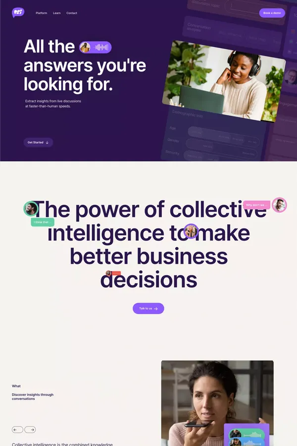 Qualitative Research Made Easy - PSi - Landing design inspiration