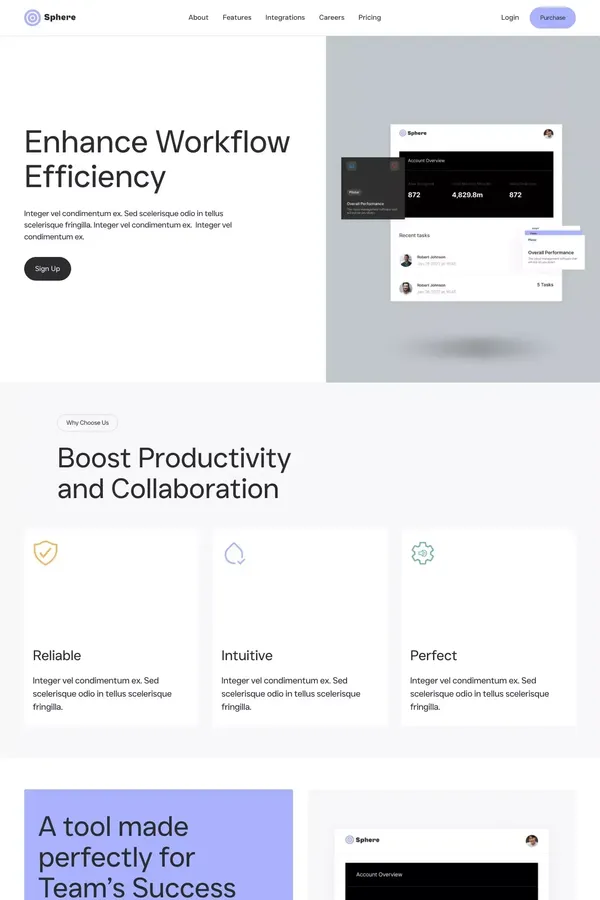 Sphere -  Webflow Ecommerce Website Template - Template design inspiration