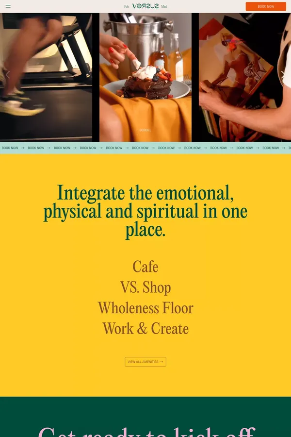 Versus Hotels - Landing design inspiration