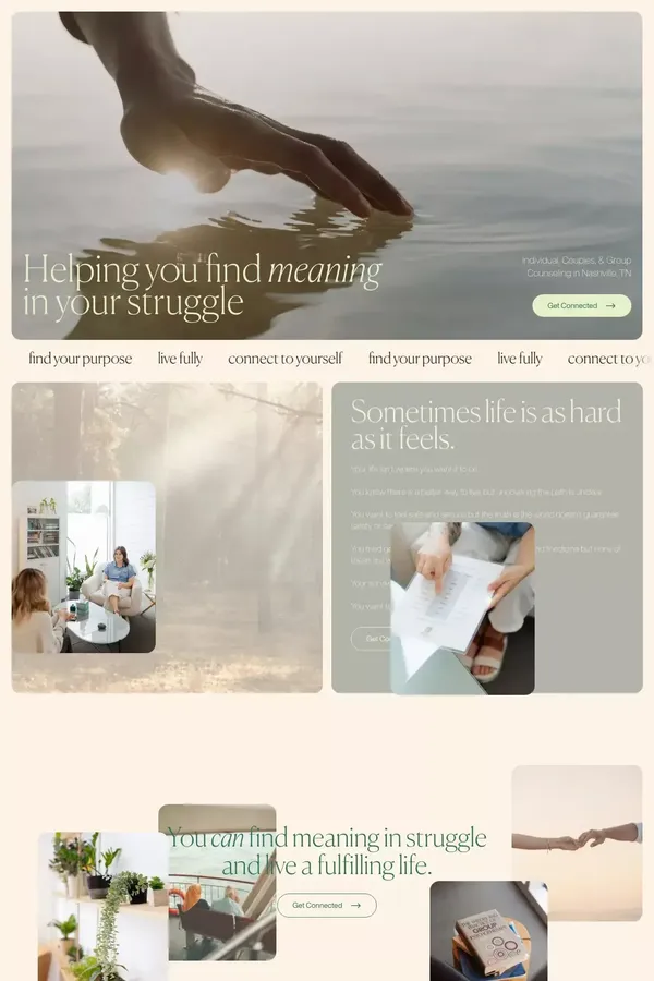 Sage Hill | Individual, Couples, & Group Counseling in Nashville, TN - website design inspiration