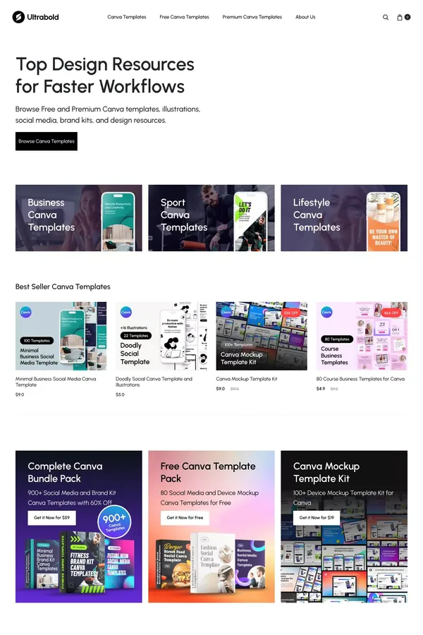 Ultrabold - Free and Premium Canva Templates
