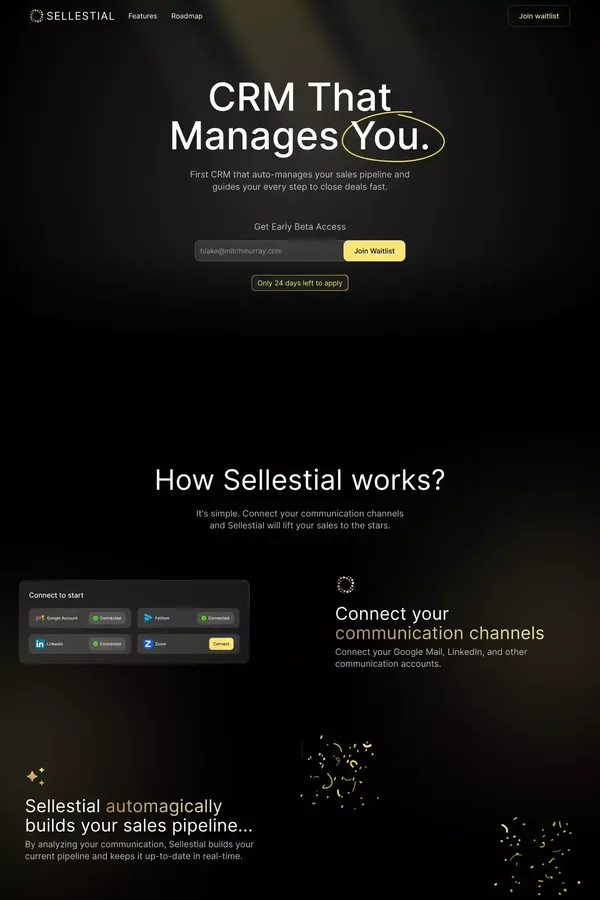 CRM That Manages You ∙ Sellestial - website design inspiration