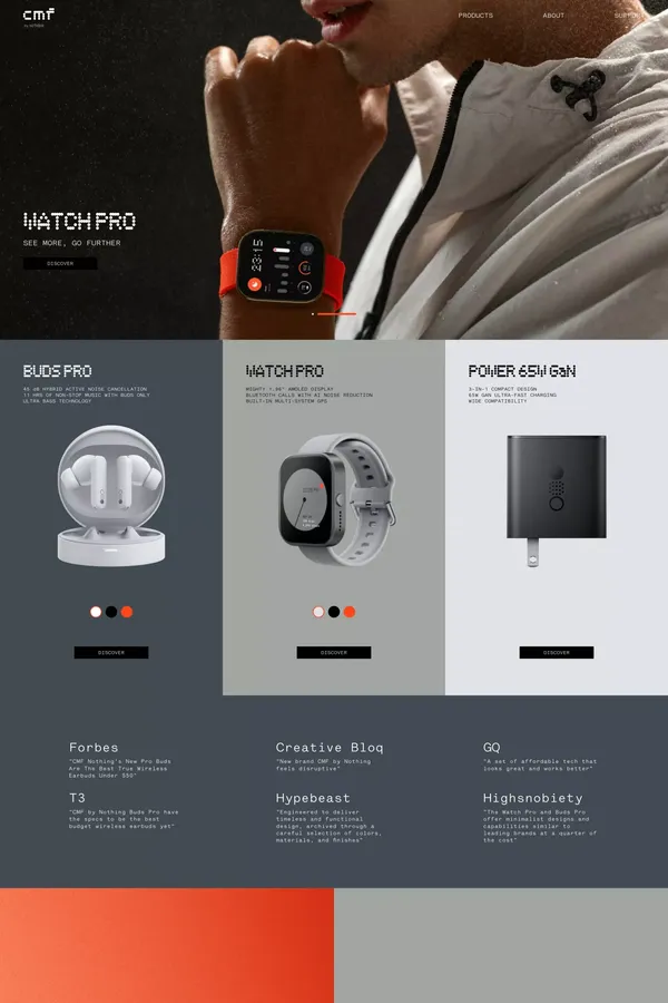 CMF by Nothing (Global) - CMF Intl - Landing design inspiration