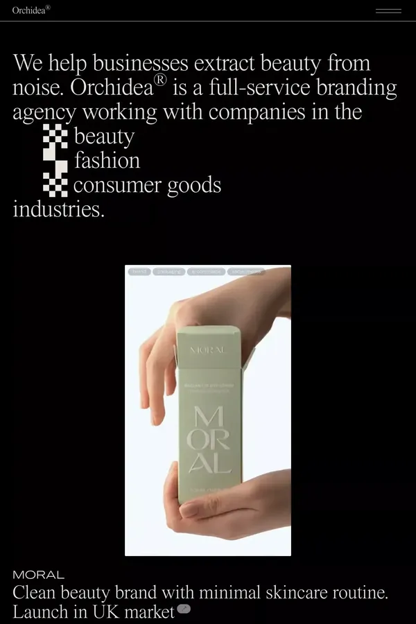 Orchidea Agency - Portfolio design inspiration