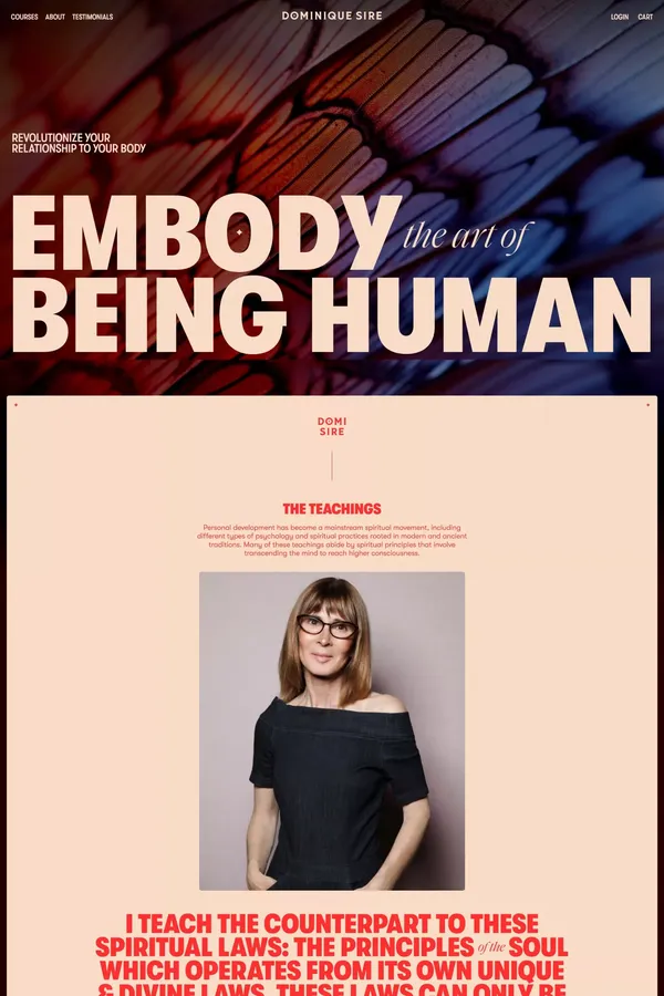 Dominique Sire | Embody the Art of Being Human - Other design inspiration