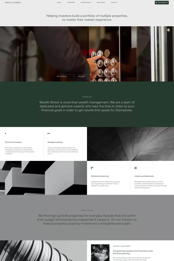 Wealth Street - Your Partner in Property Investment | Expert Advice & Opportunities - Landing design inspiration