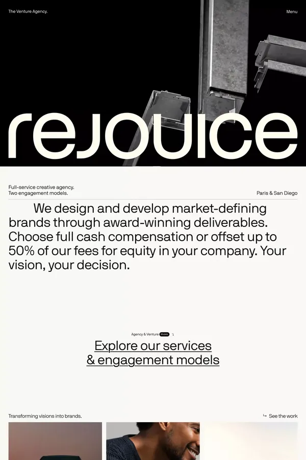 REJOUICE® - Portfolio design inspiration