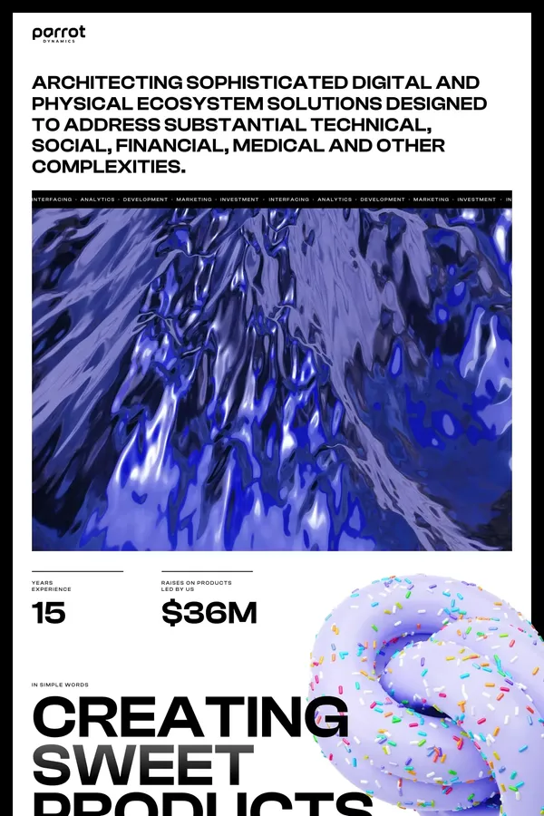 Parrot Dynamics - Portfolio design inspiration