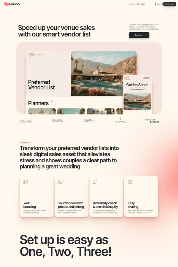 Planoo - Landing design inspiration
